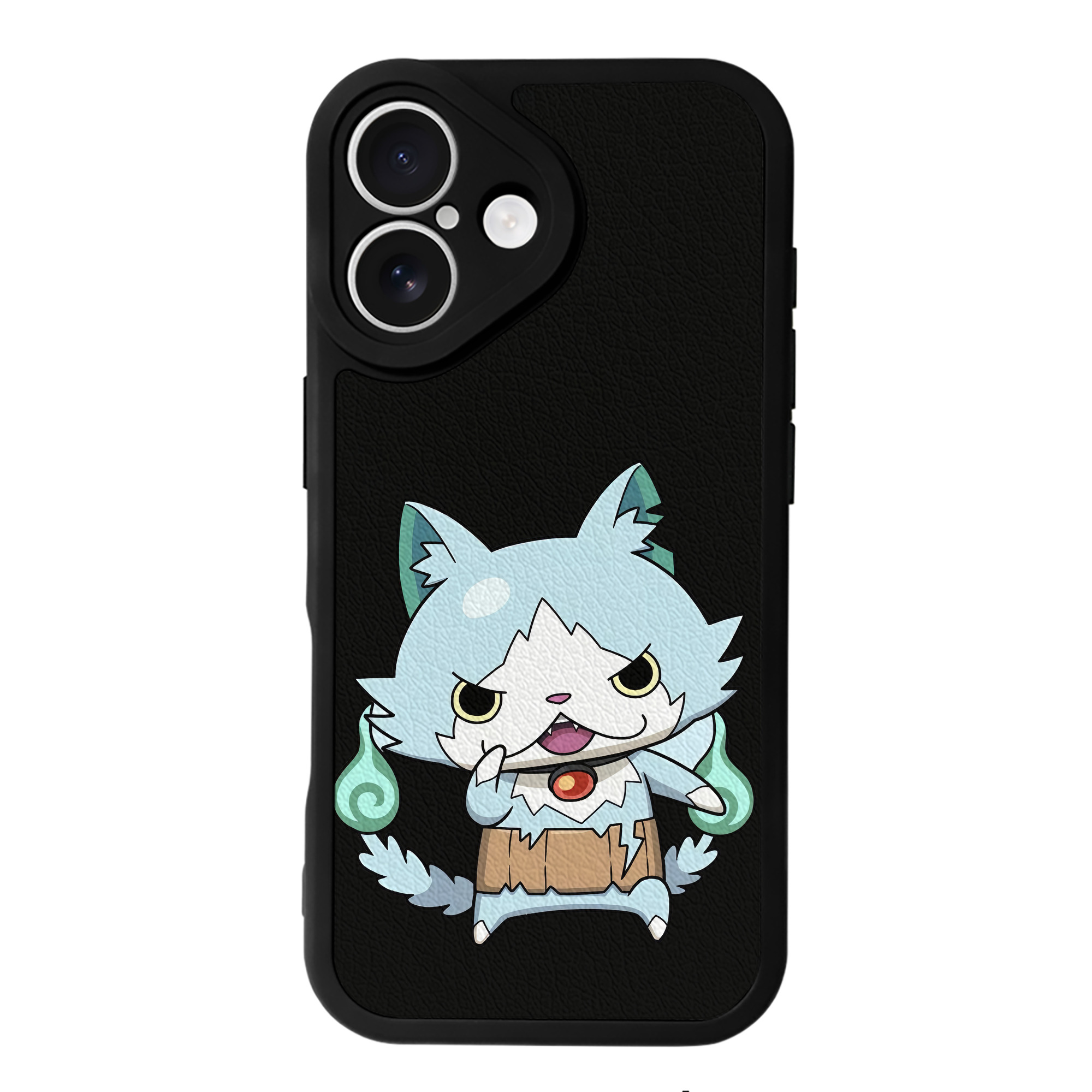 （画像用） 妖怪ウォッチ Yo-kai Watch 【iPhone 16シリーズ対応】シリコンスマホケース（レザー調） 材質：シリコン